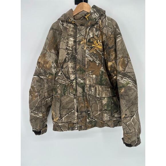 Realtree Xtra Camo Jacket Mens Small Hunting Outdoors Pockets Zip Insulated Coat - Picture 1 of 8